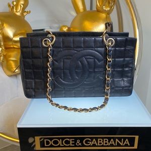 CHANEL VINTAGE EXCLUSIVE CHECKERED HANDBAG